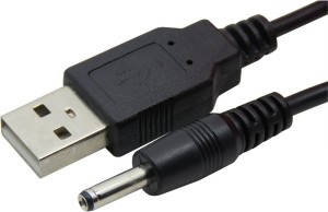 USB Type A Plug to 1.35mm DC Plug